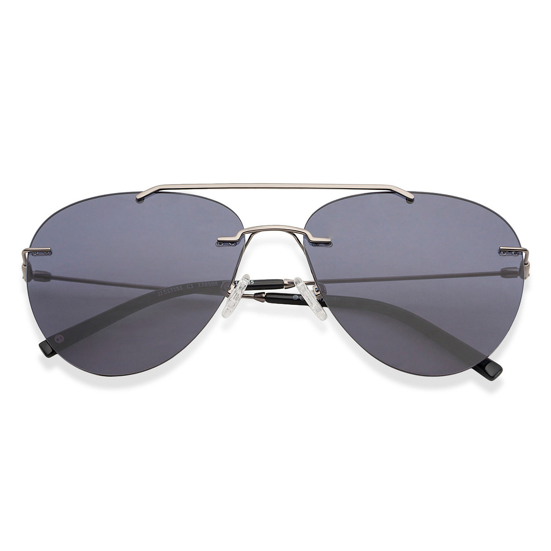 John Jacobs Gunmetal Full Rim Aviator right side