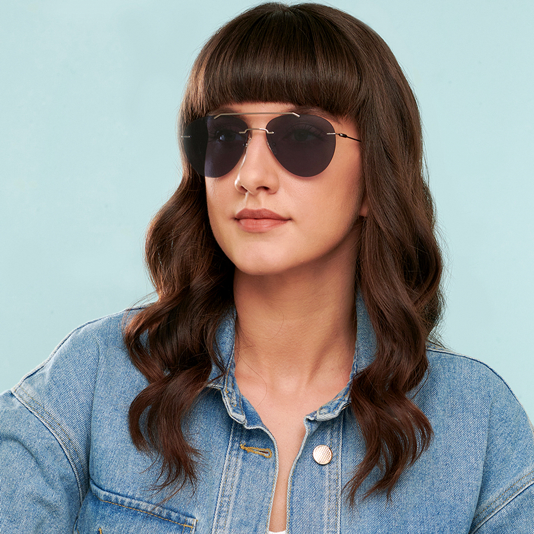 John Jacobs Gunmetal Full Rim Aviator right side