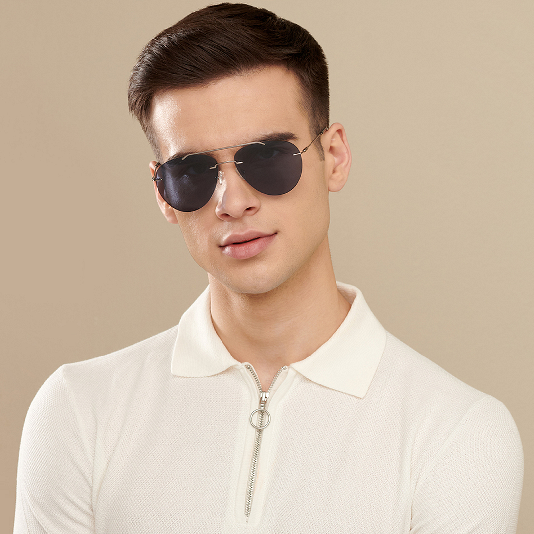 John Jacobs Gunmetal Full Rim Aviator right side