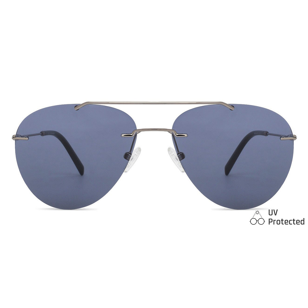 John Jacobs Gunmetal Full Rim Aviator right side