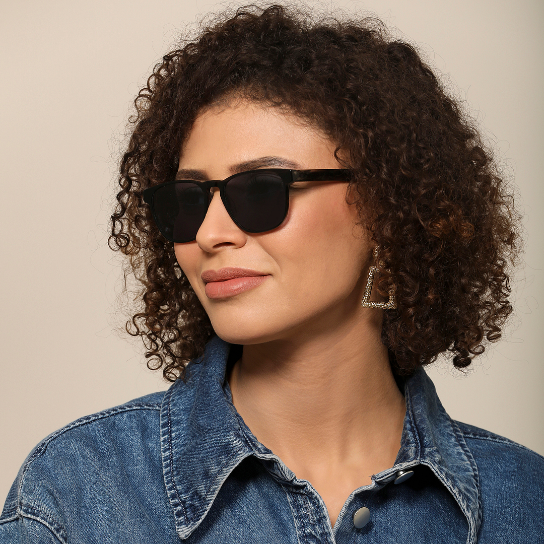 John Jacobs Grey Full Rim Square left side