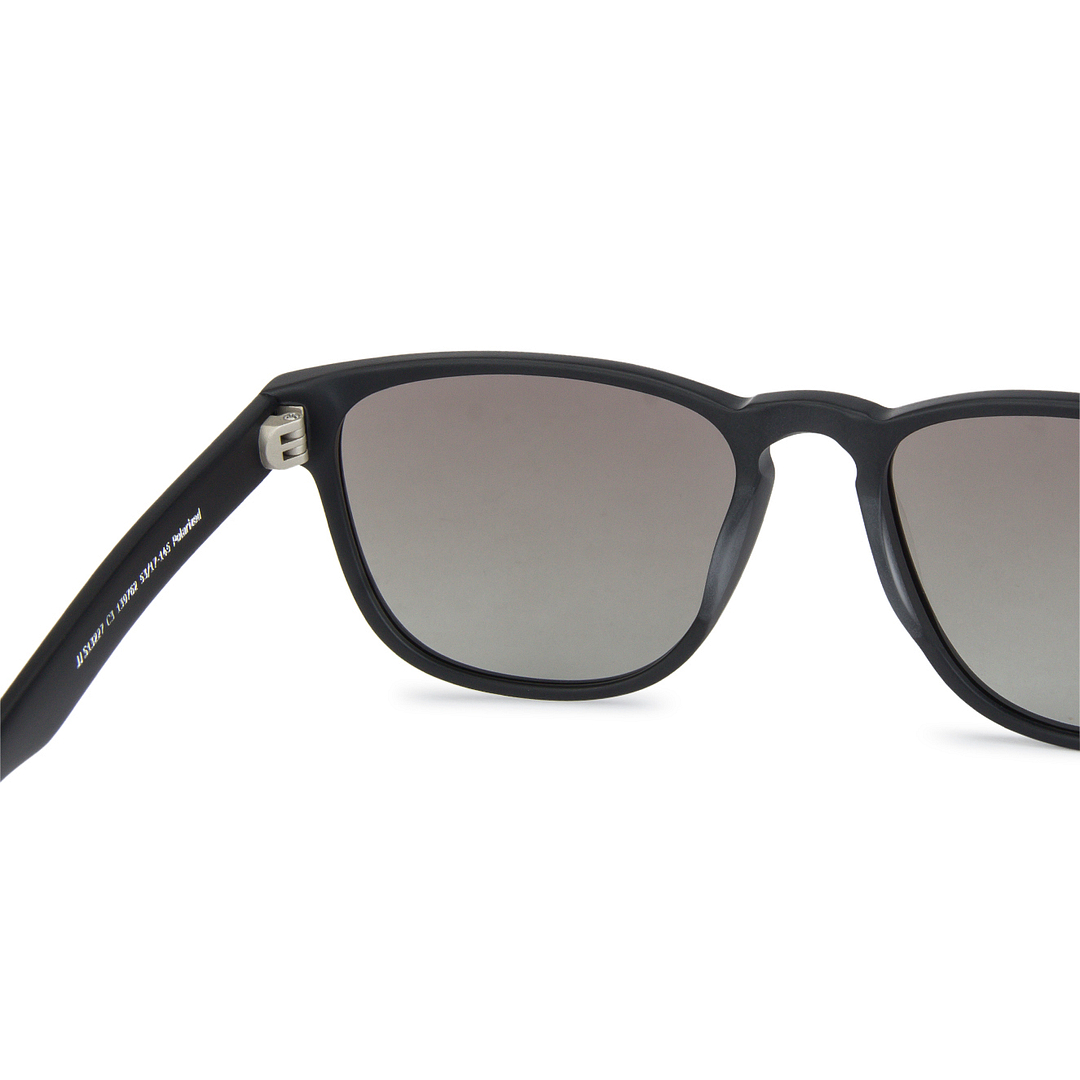 John Jacobs Black Full Rim Square left side