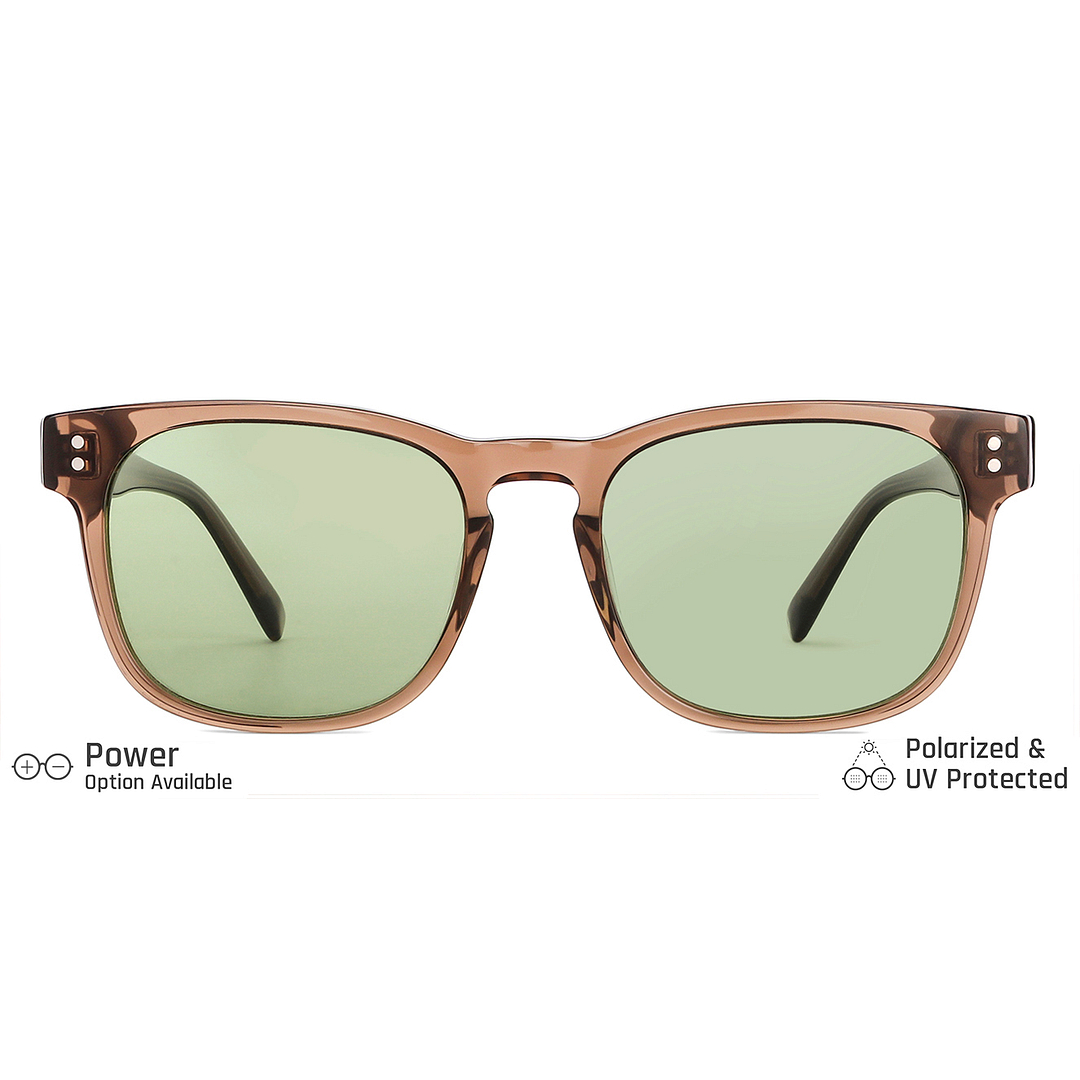 John Jacobs Online Light Brown Full Rim Square left side