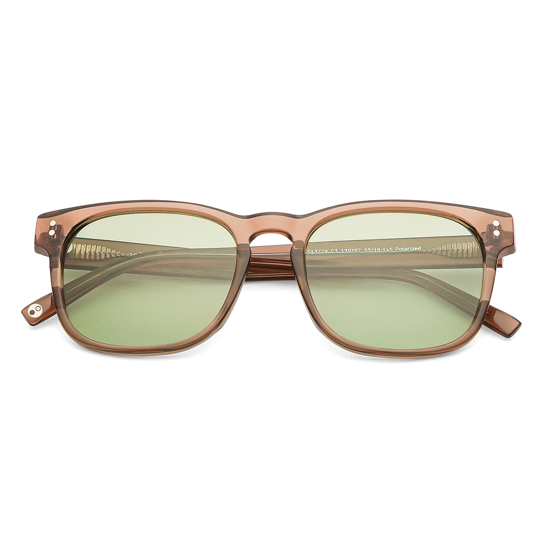 John Jacobs Online Light Brown Full Rim Square right side