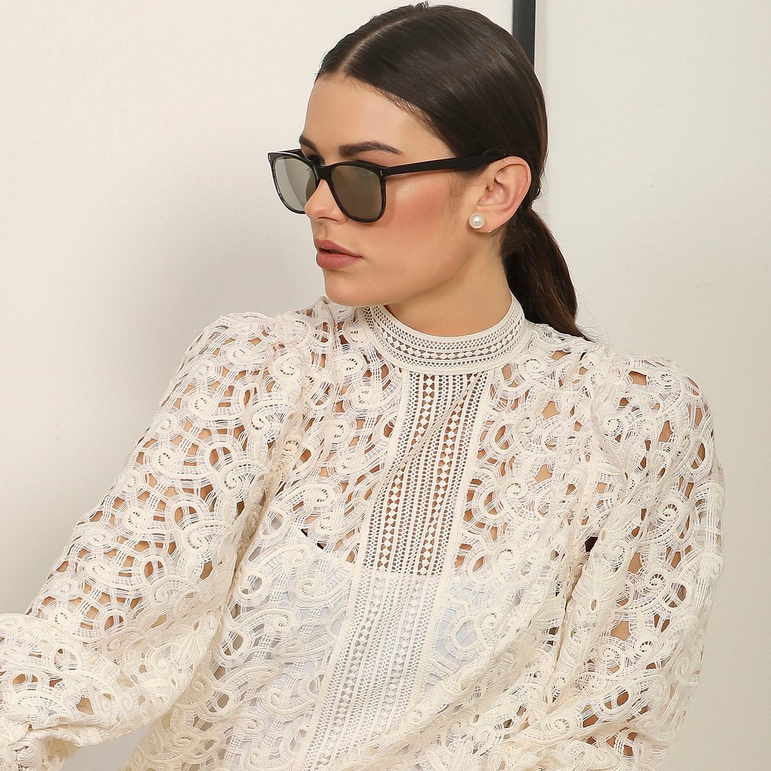 John Jacobs Grey Full Rim Square right side