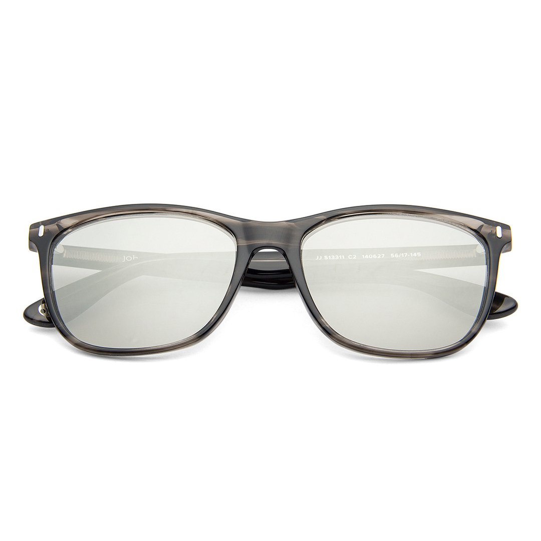 John Jacobs Grey Full Rim Square left side