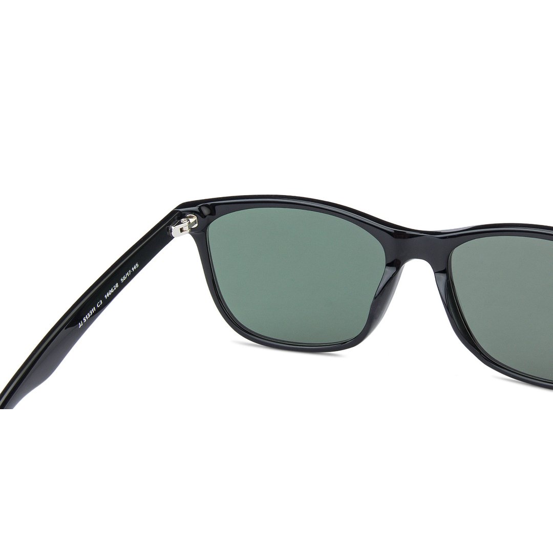 John Jacobs Black Full Rim Square right side