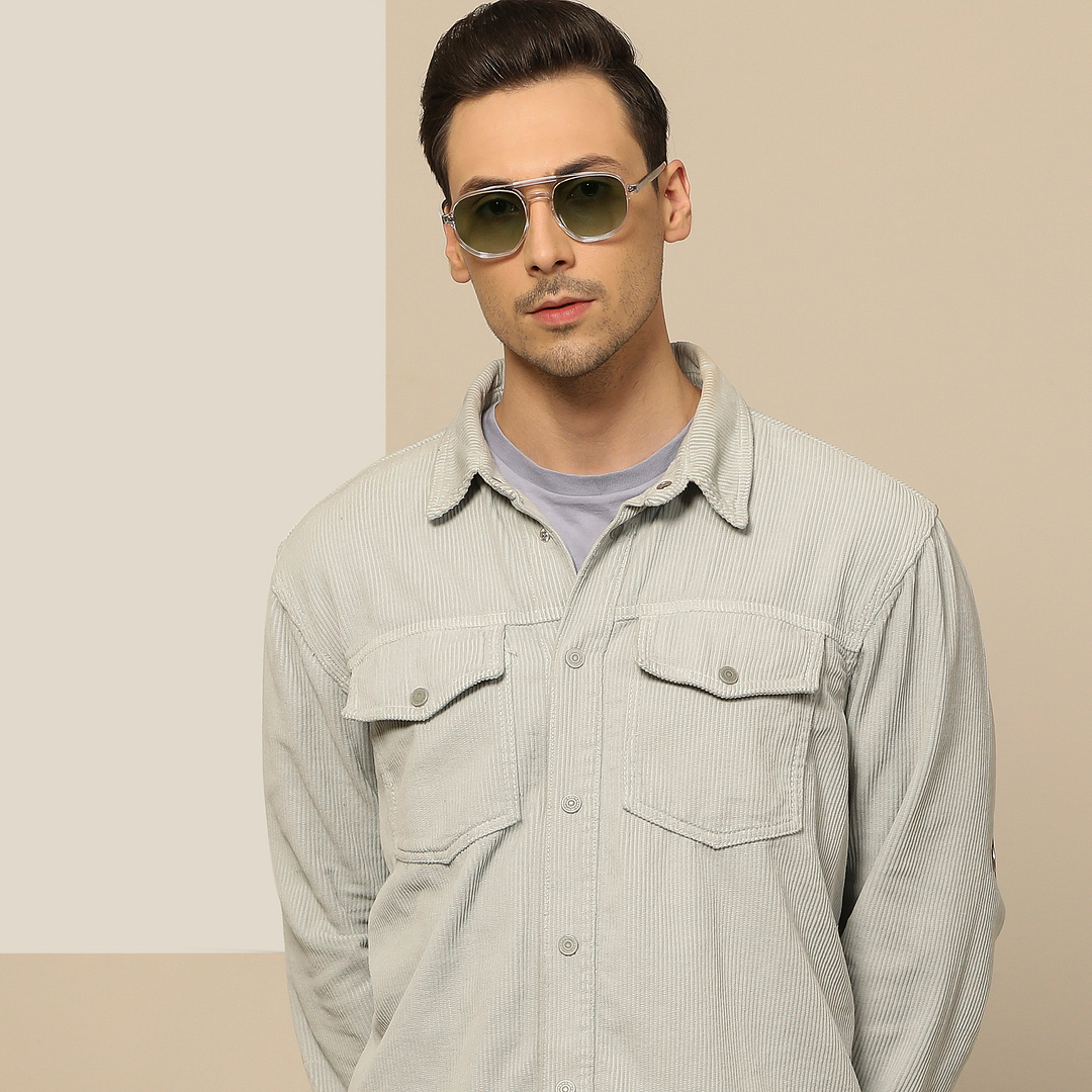 John Jacobs Crystal Full Rim Geometric right side