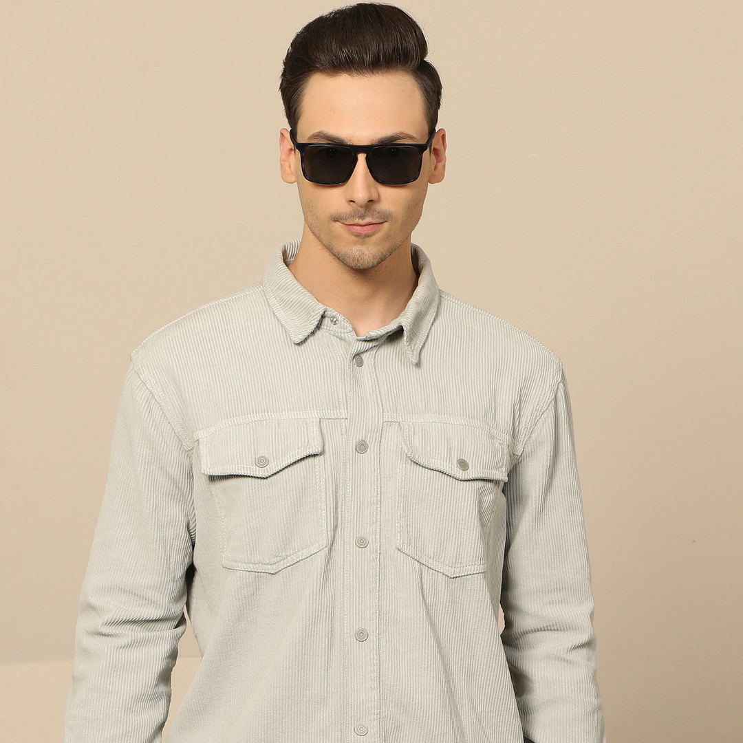 John Jacobs Blue Full Rim Rectangle right side