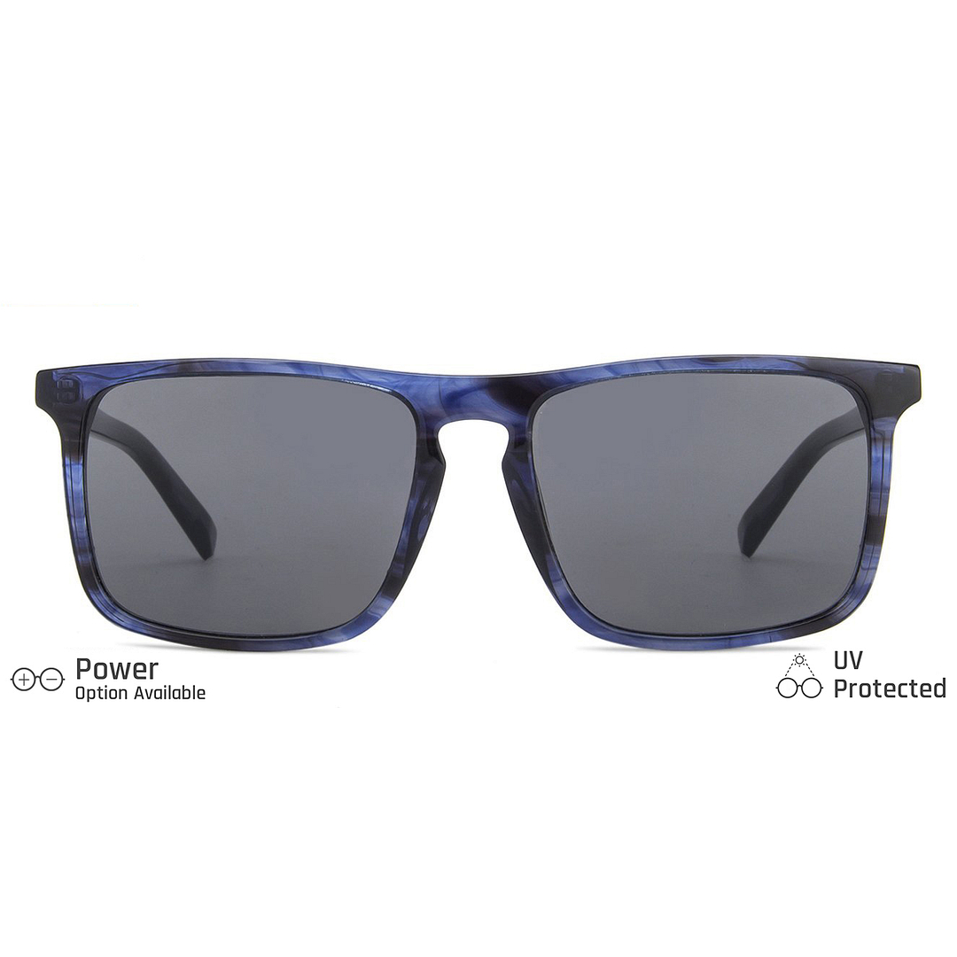 John Jacobs Blue Full Rim Rectangle right side