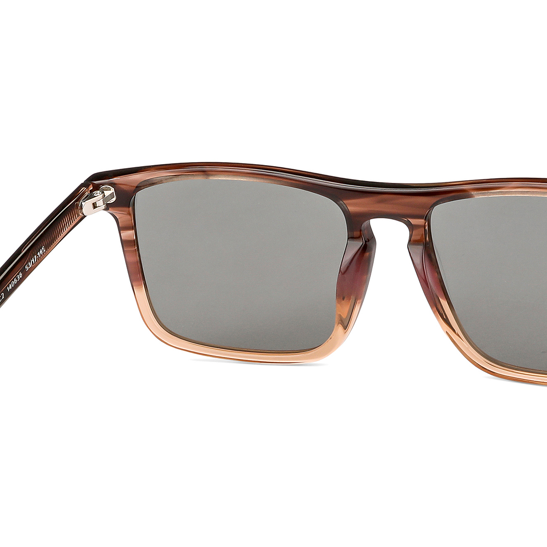 John Jacobs Light Brown Full Rim Rectangle right side