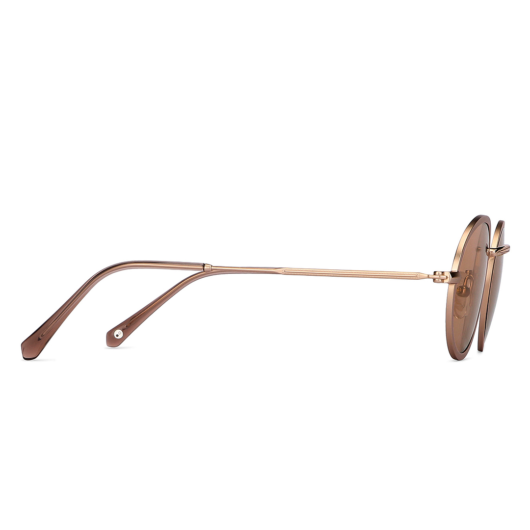 John Jacobs Gold Full Rim Round left side