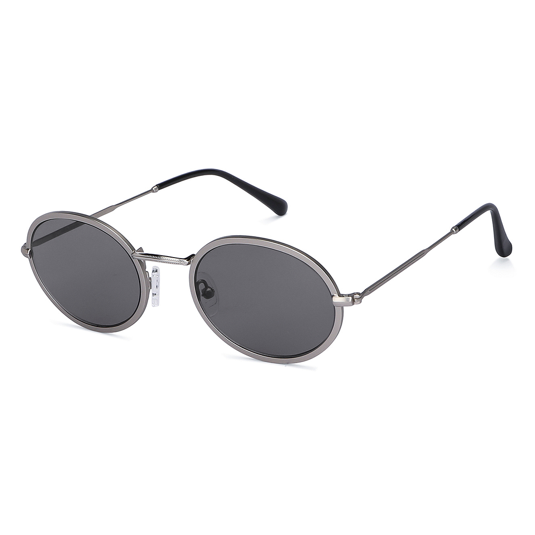 John Jacobs Silver Full Rim Oval right side