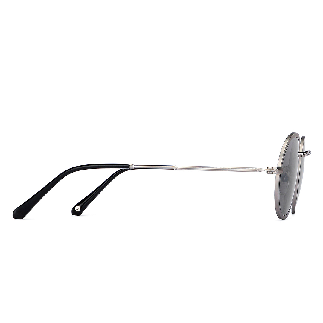 John Jacobs Silver Full Rim Oval left side