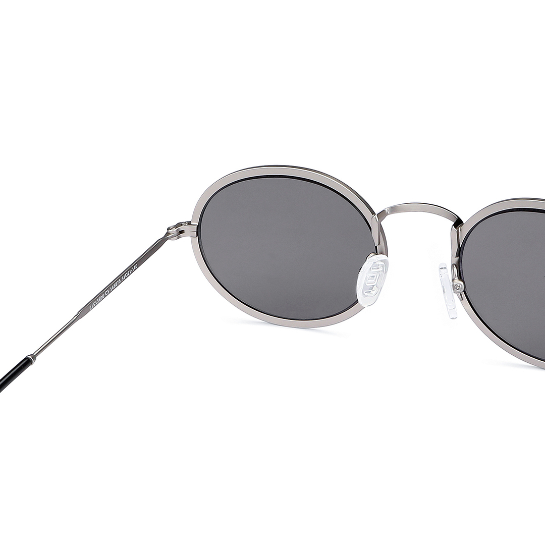 John Jacobs Silver Full Rim Oval right side