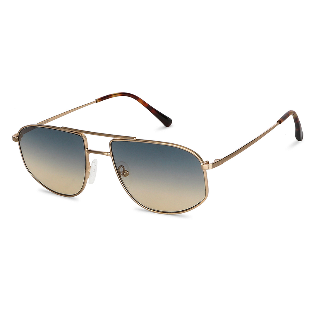 John Jacobs Gold Full Rim Aviator left side