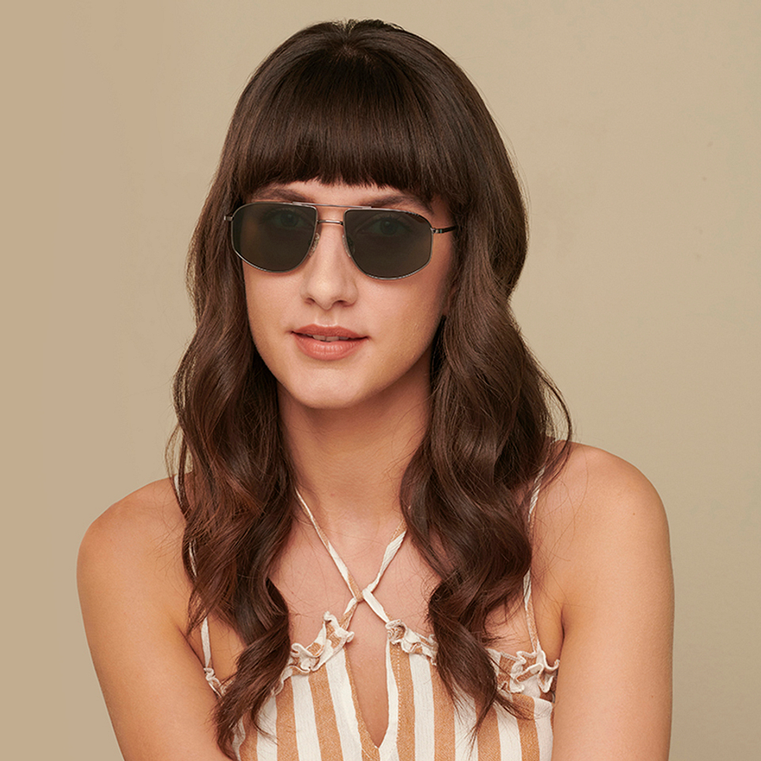 John Jacobs Gunmetal Full Rim Aviator right side