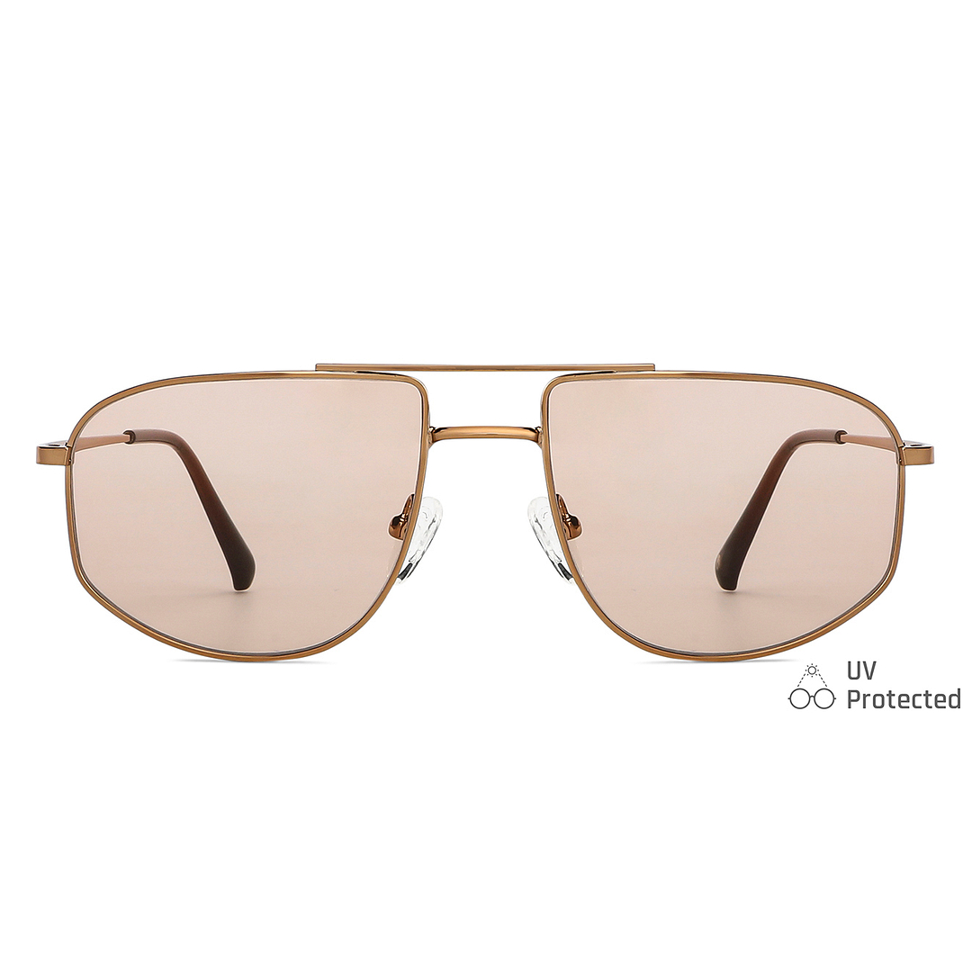 John Jacobs Online Dark Brown Full Rim Aviator left side