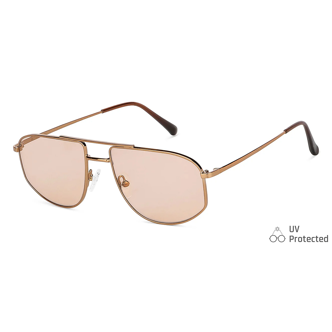 John Jacobs Online Dark Brown Full Rim Aviator right side