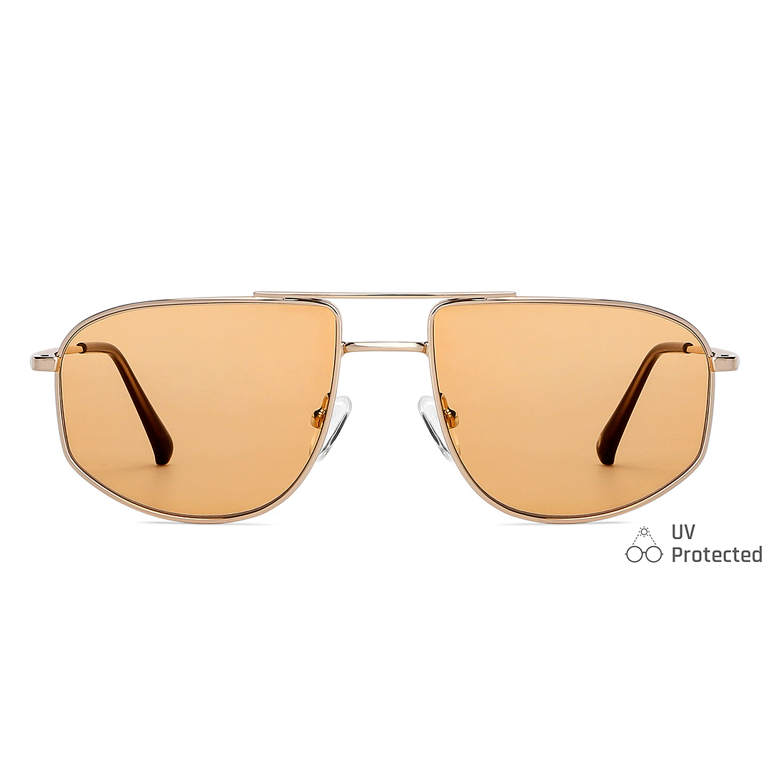 John Jacobs Online Gold Full Rim Aviator left side