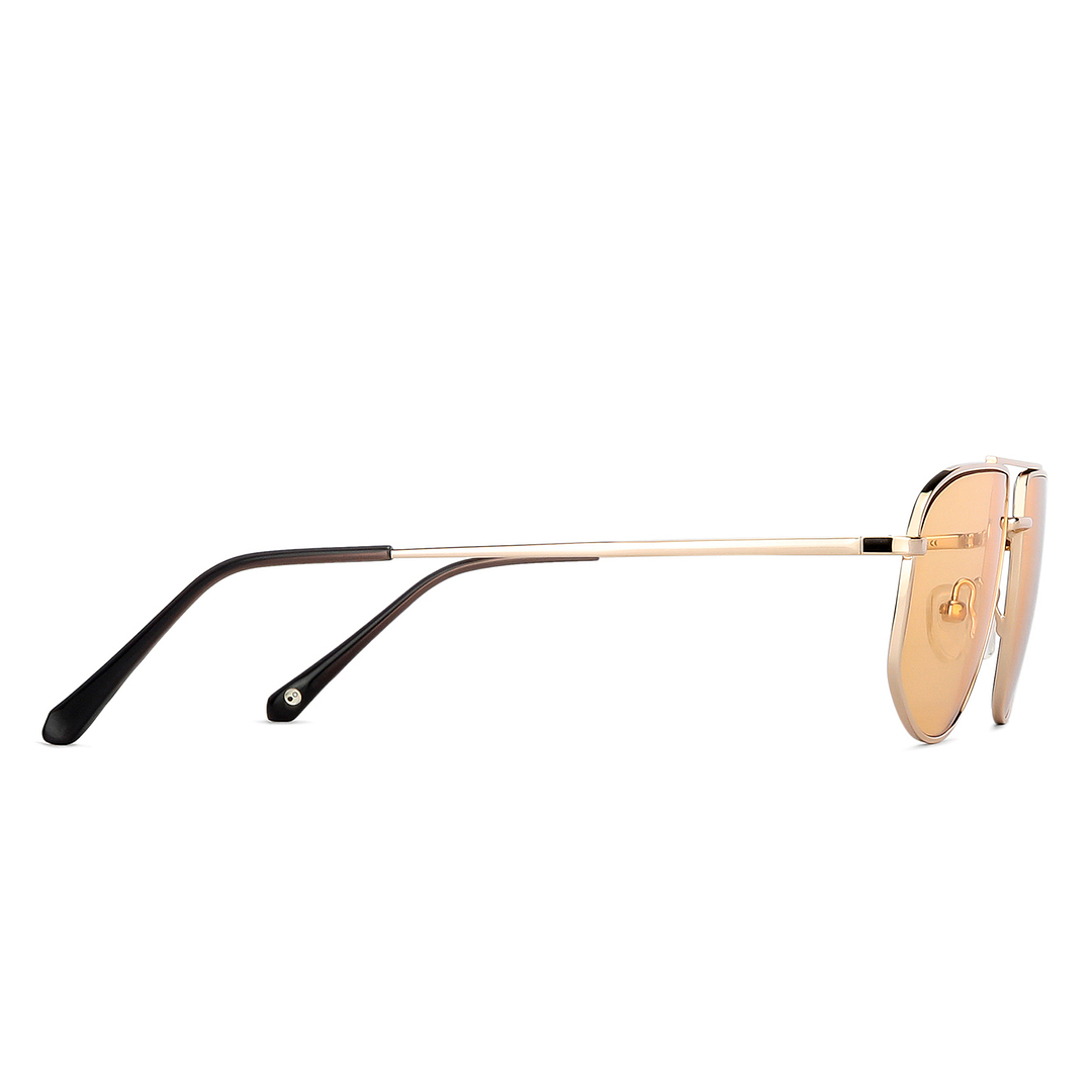 John Jacobs Online Gold Full Rim Aviator left side