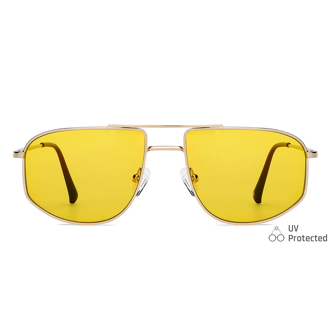 John Jacobs Online Gold Full Rim Aviator left side