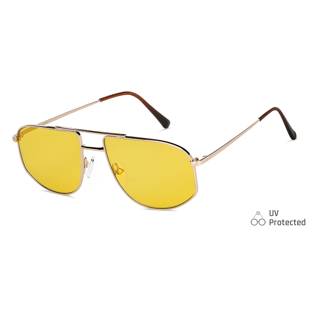 John Jacobs Online Gold Full Rim Aviator right side