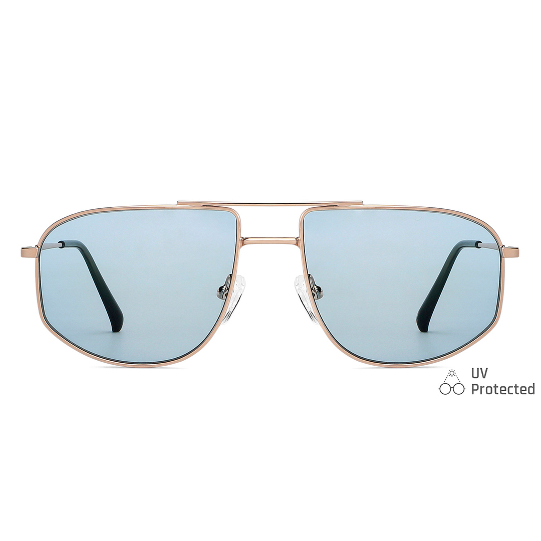 John Jacobs Online Gold Full Rim Aviator left side