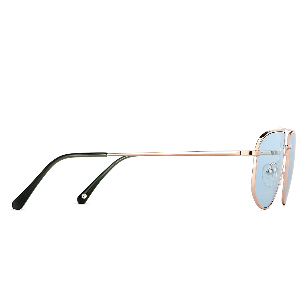 John Jacobs Online Gold Full Rim Aviator left side