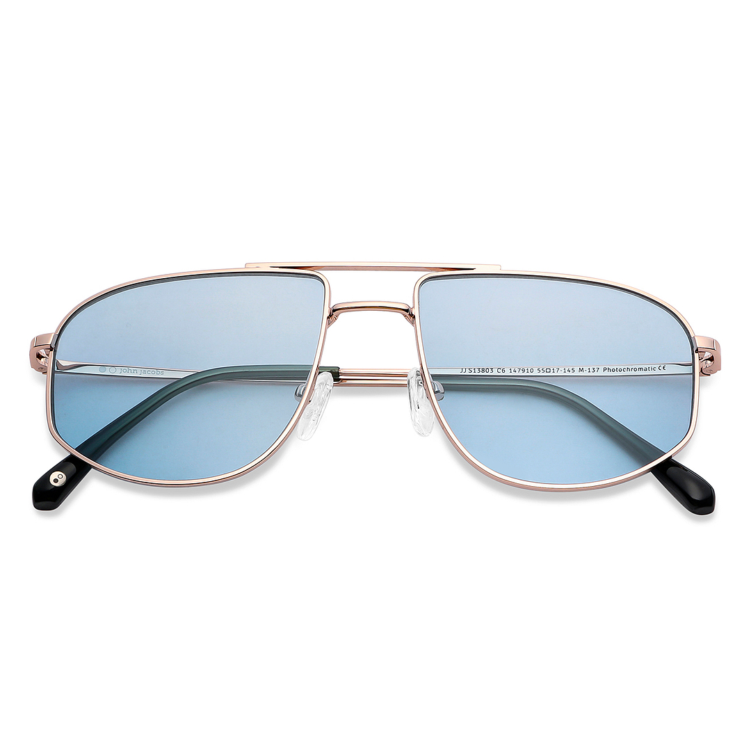 John Jacobs Online Gold Full Rim Aviator left side