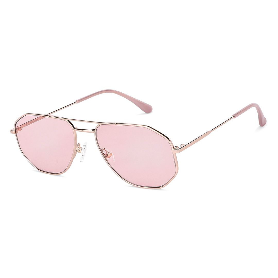 John Jacobs Gold Full Rim Aviator right side