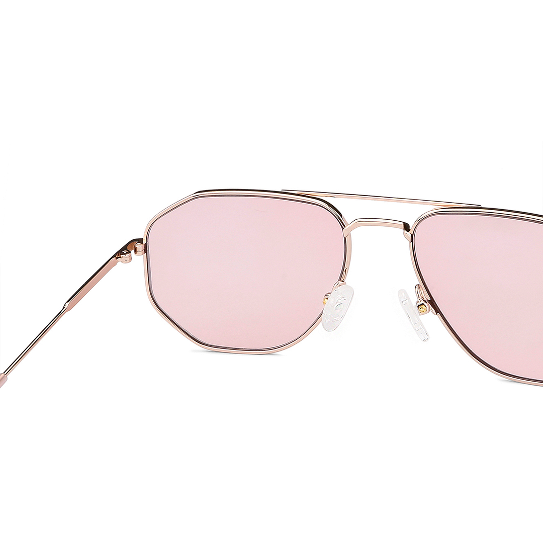 John Jacobs Gold Full Rim Aviator right side