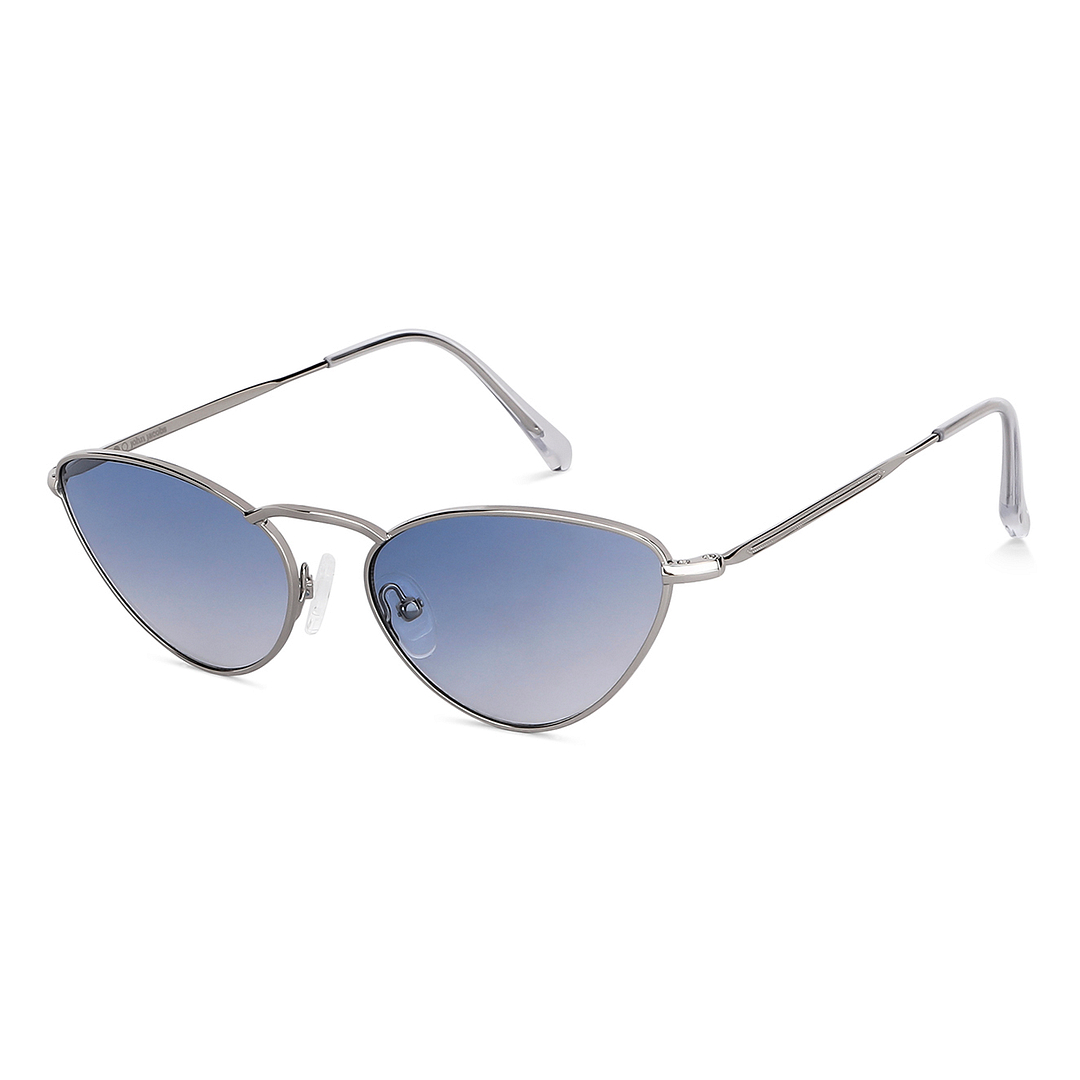 John Jacobs Silver Full Rim Cat Eye right side