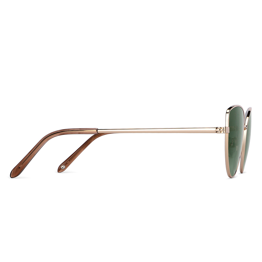 John Jacobs Online Gold Full Rim Cat Eye left side