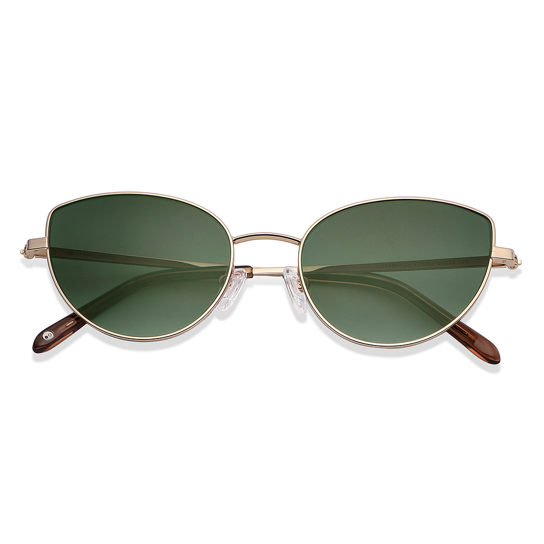 John Jacobs Online Gold Full Rim Cat Eye left side