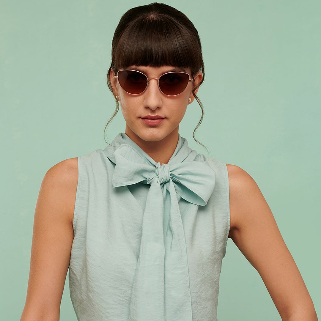 John Jacobs Rose Gold Full Rim Cat Eye right side