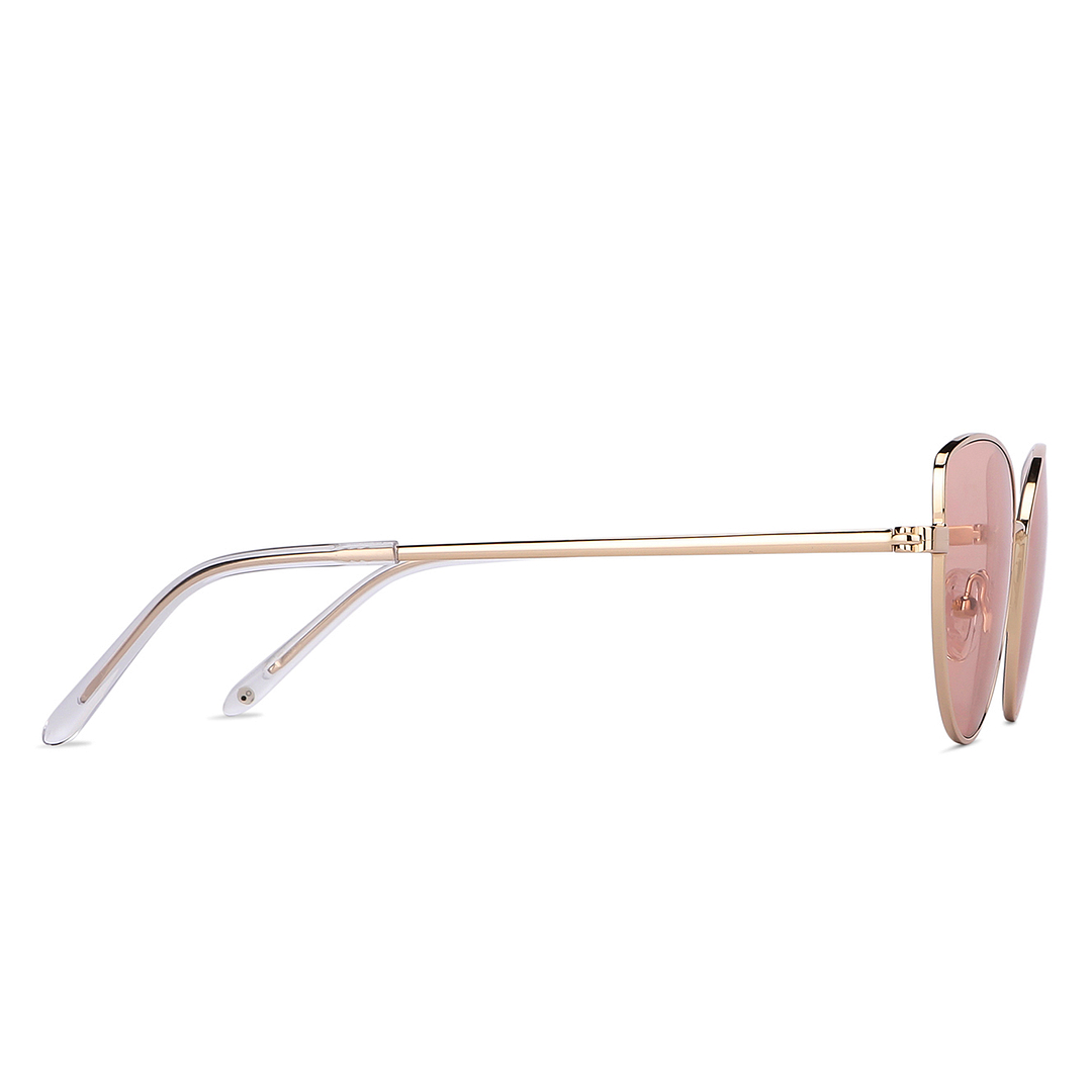 John Jacobs Online Gold Full Rim Cat Eye left side