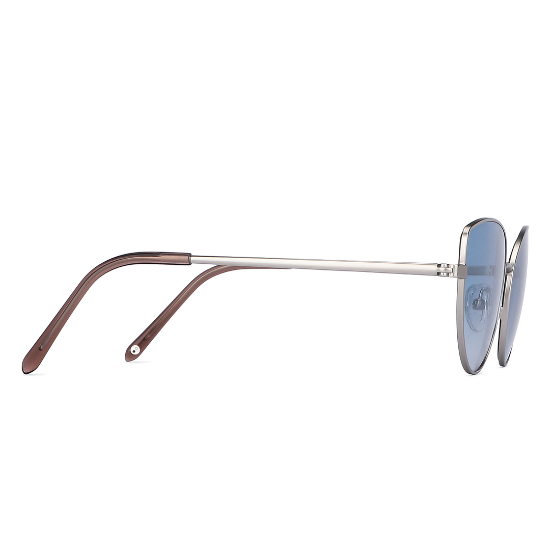 John Jacobs Online Silver Full Rim Cat Eye left side