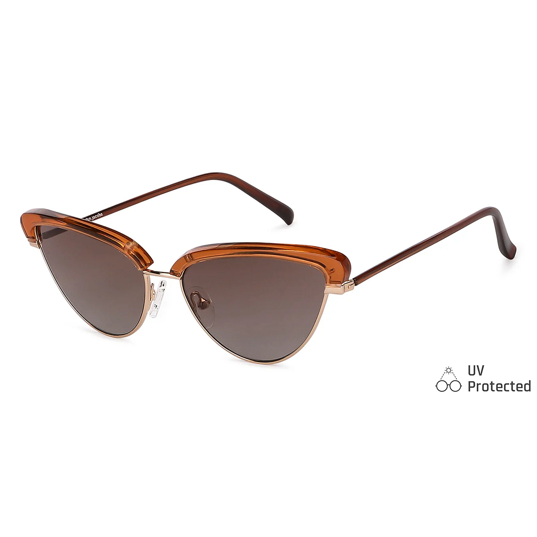 John Jacobs Gold Full Rim Cat Eye right side