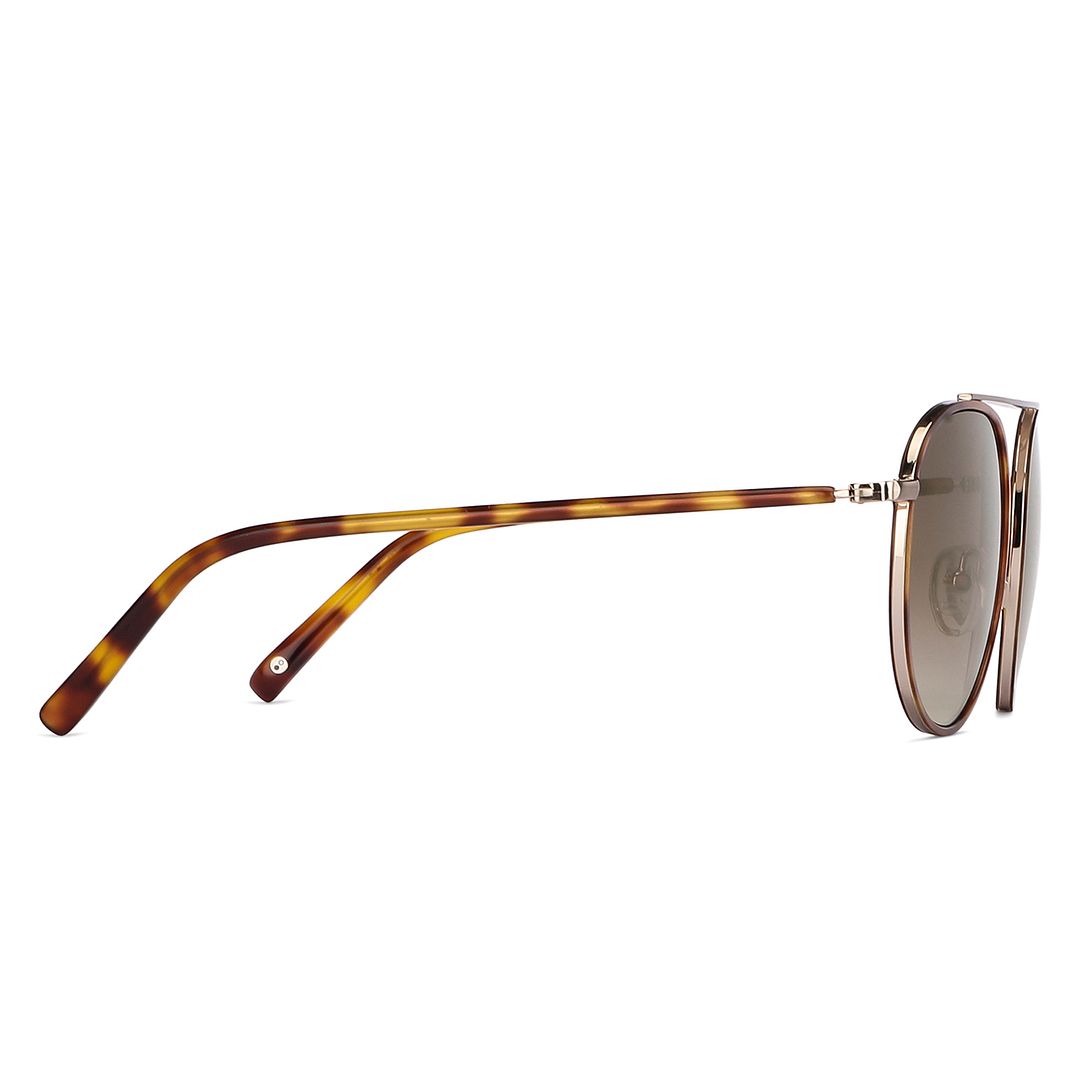 John Jacobs Gold Full Rim Round left side
