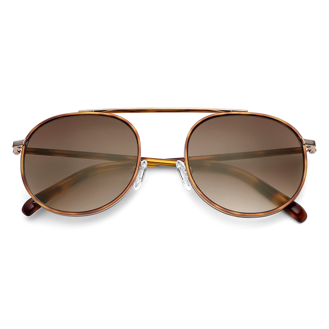 John Jacobs Gold Full Rim Round left side