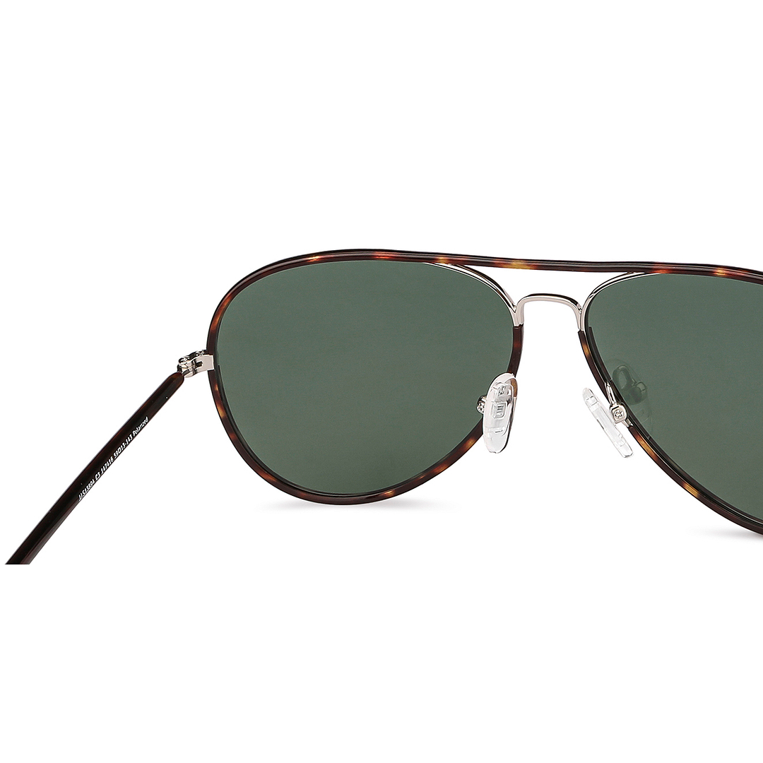 John Jacobs Brown Full Rim Aviator right side