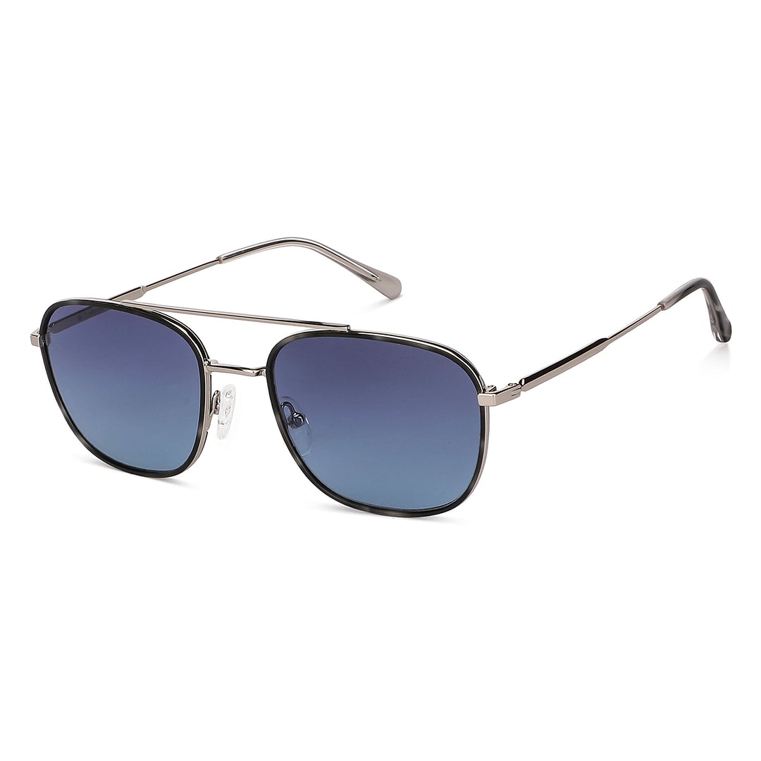 John Jacobs Silver Full Rim Aviator right side