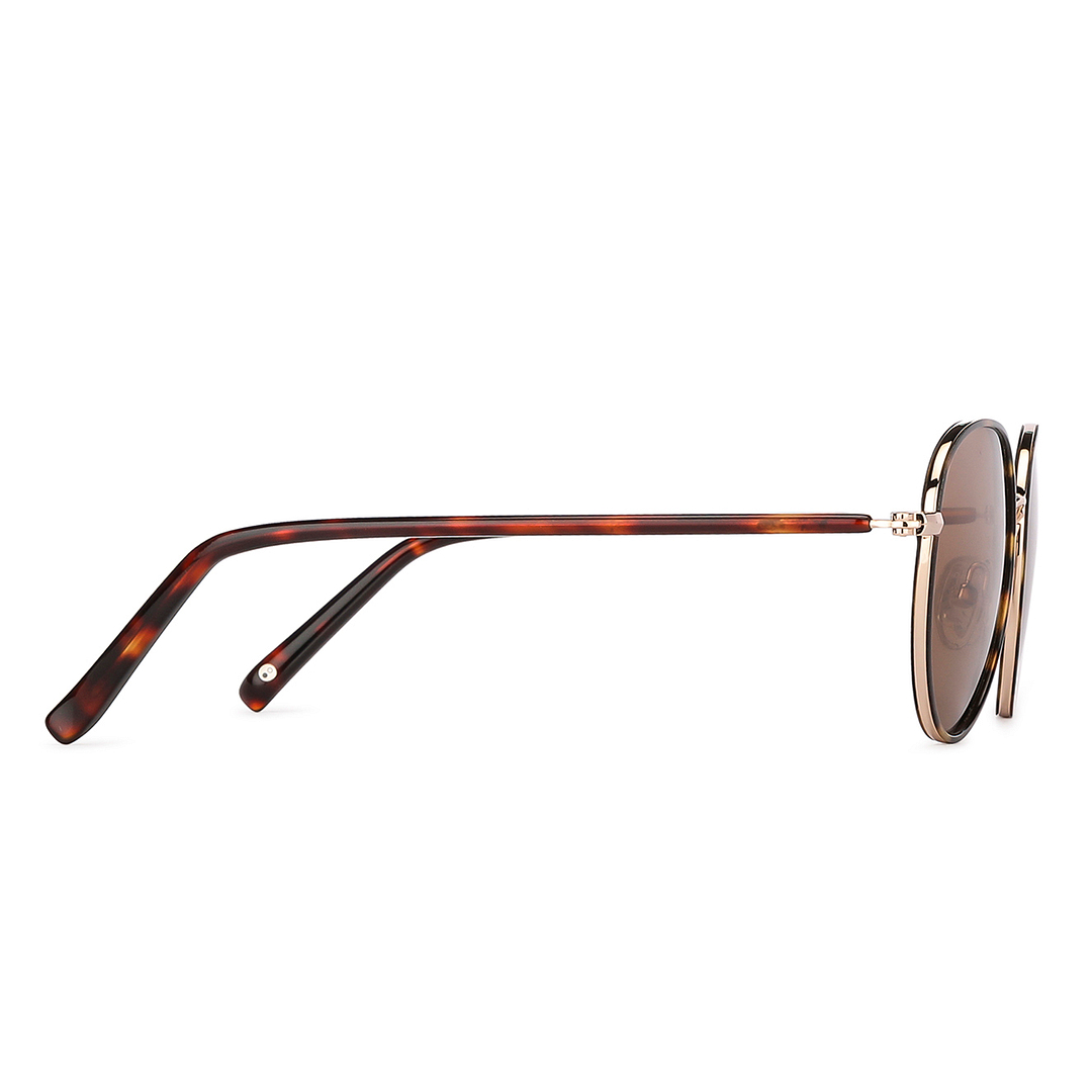 John Jacobs Online Gold Full Rim Round left side