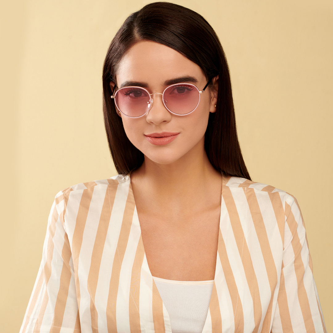 John Jacobs Online Gold Full Rim Round right side