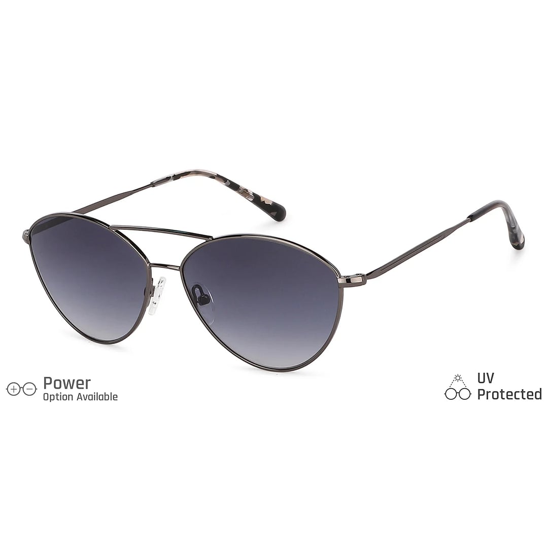John Jacobs Gunmetal Full Rim Cat Eye right side