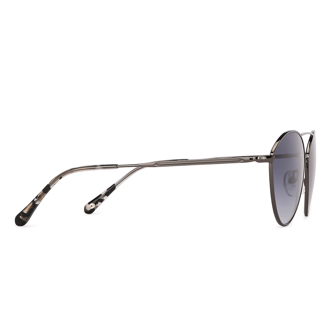 John Jacobs Gunmetal Full Rim Cat Eye left side