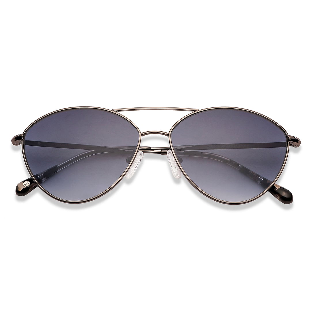 John Jacobs Gunmetal Full Rim Cat Eye left side