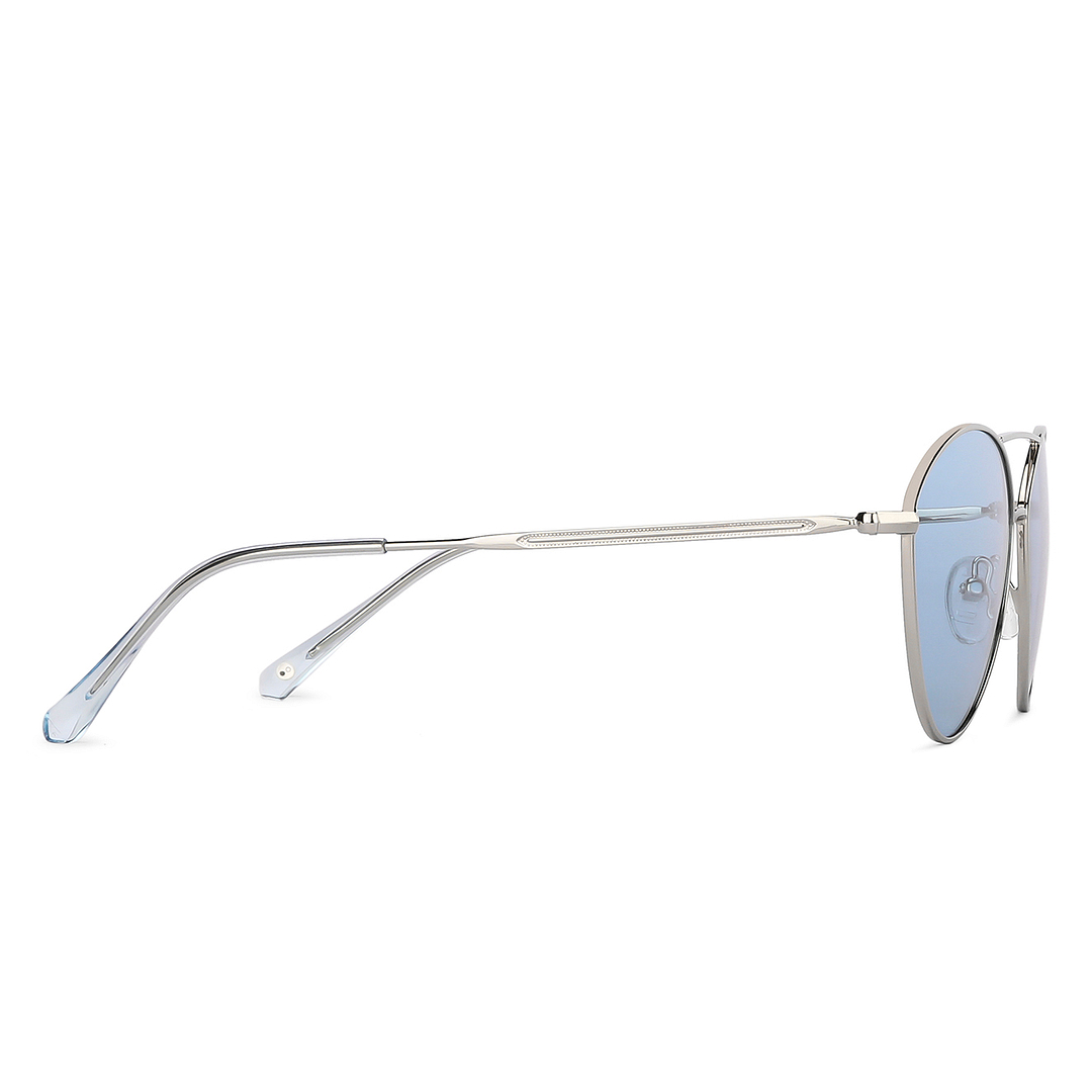 John Jacobs Silver Full Rim Cat Eye left side