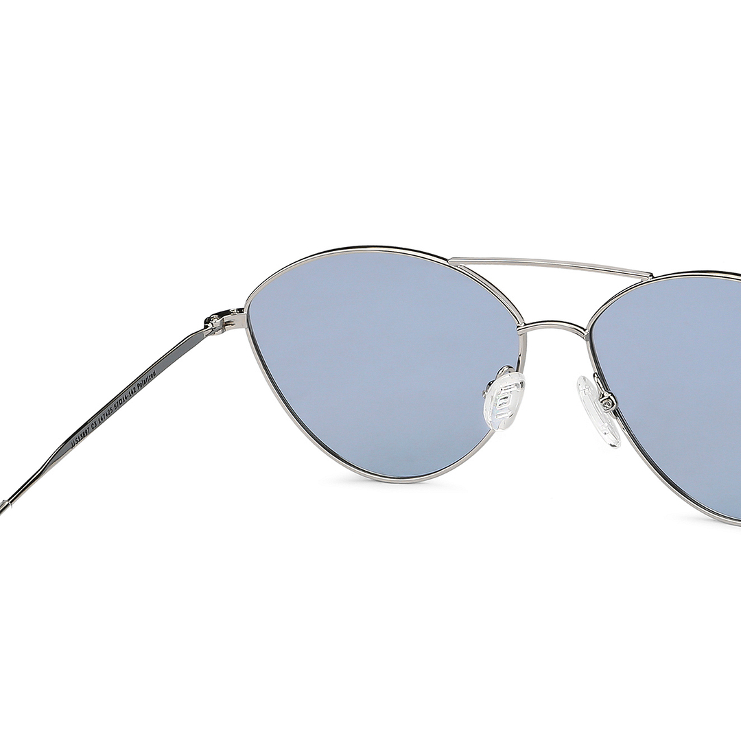 John Jacobs Silver Full Rim Cat Eye right side